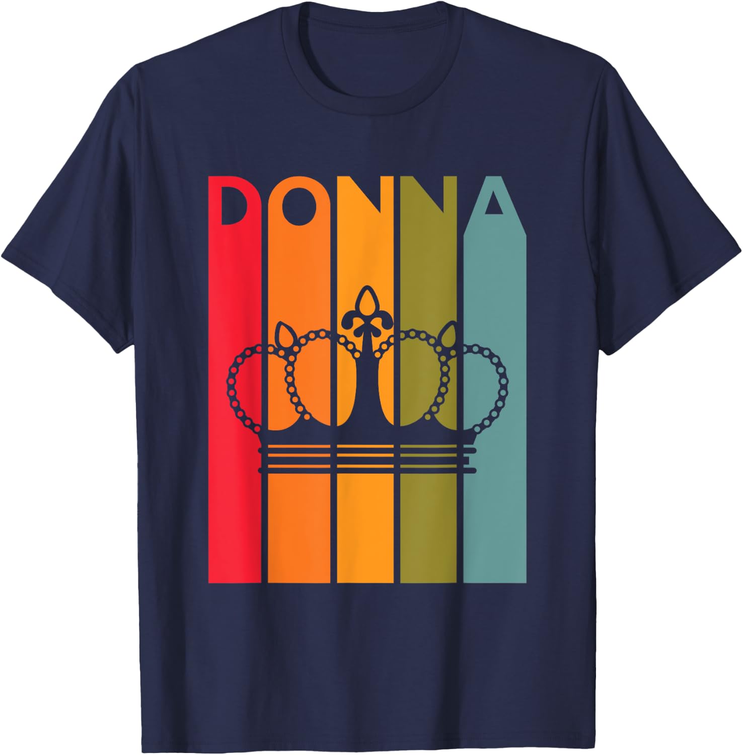 Donna Gift for Girls Women First Name Vintage Donna T-Shirt - T-Shirt | Navy