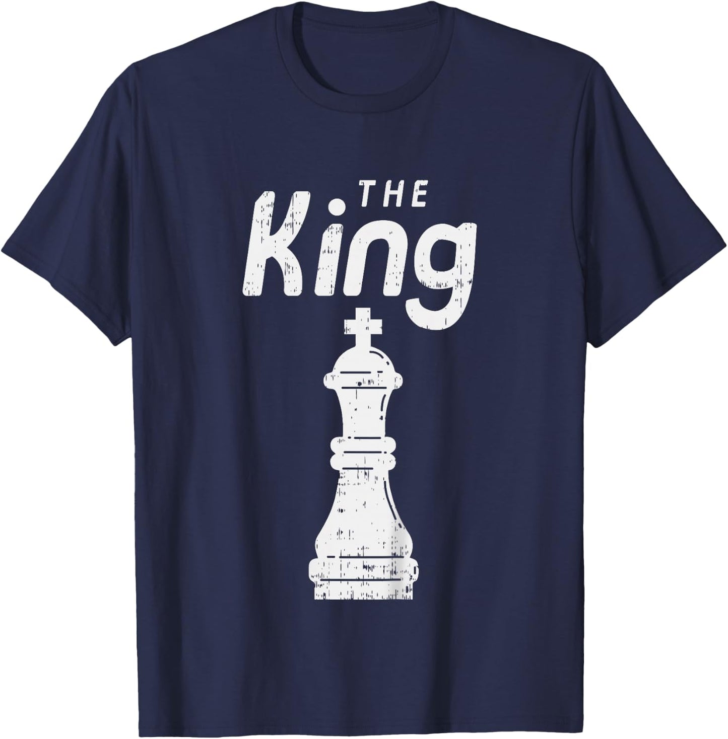 Kids Chess Piece The King Shirt Halloween Group Matching Costume T-Shirt - T-Shirt | Navy
