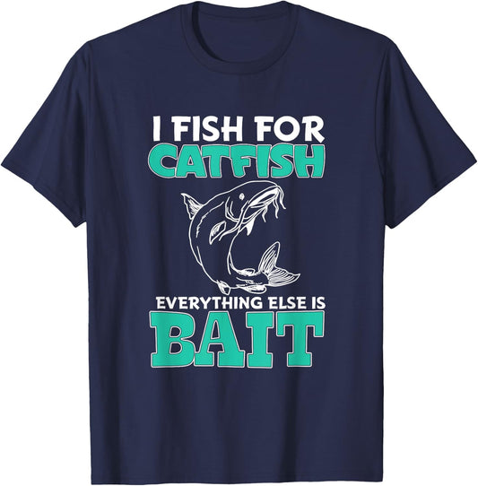 Catfish - Funny Fishing T Shirt T-Shirt - T-Shirt | Navy