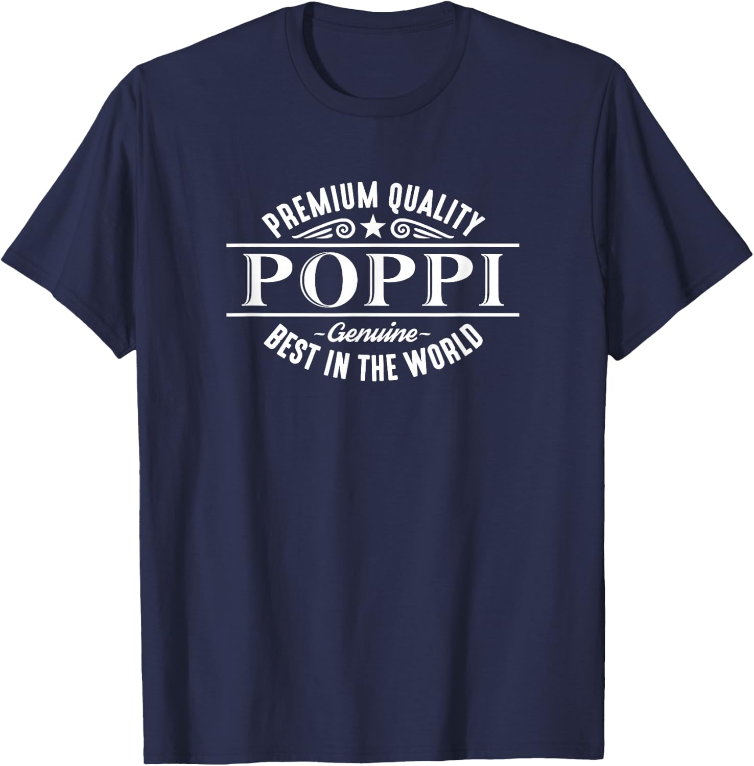 Premium Quality Poppi Grandpa T-Shirt - T-Shirt | Navy