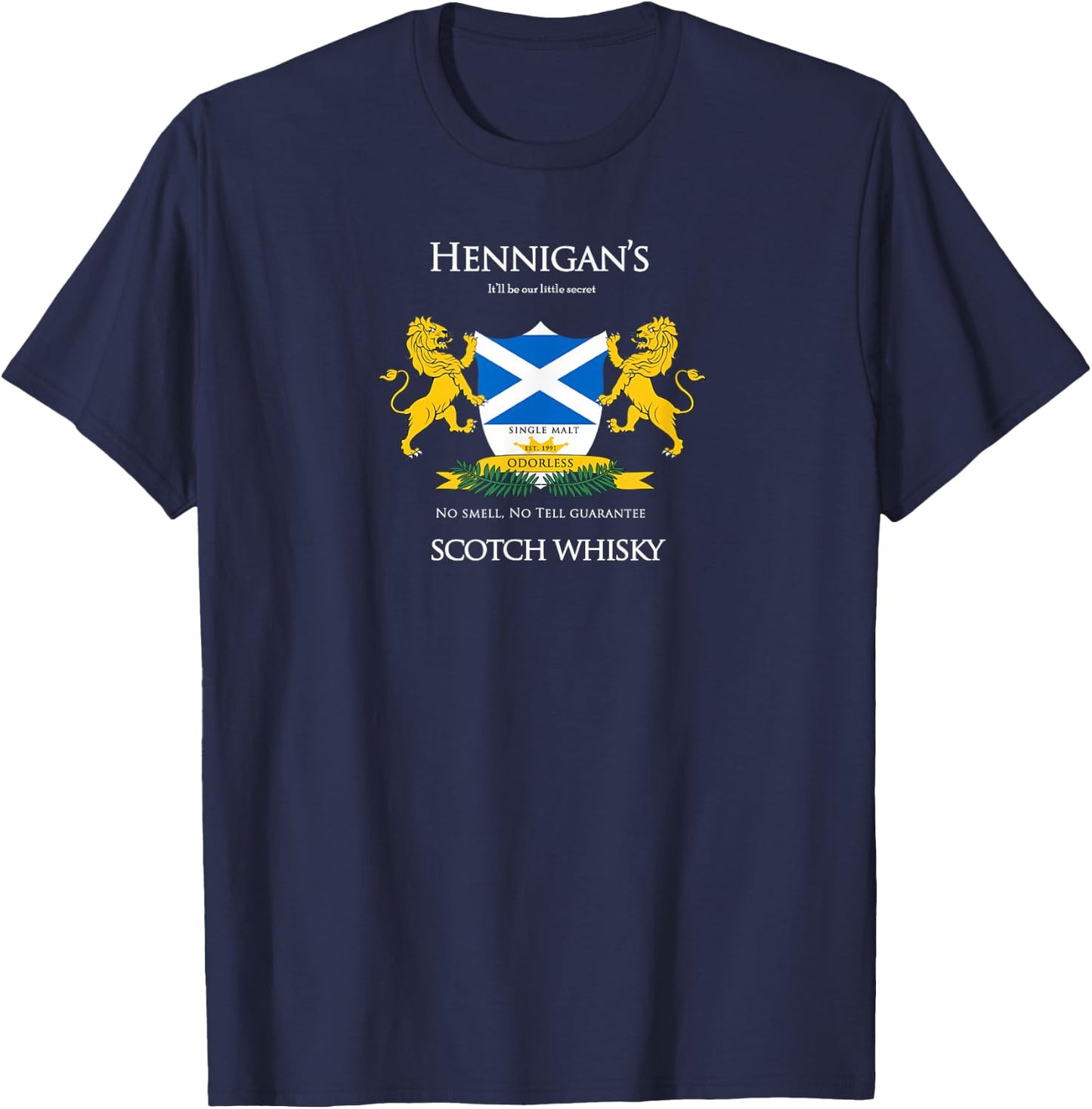 Hennigans Scotch Whisky T-Shirt - T-Shirt | Navy