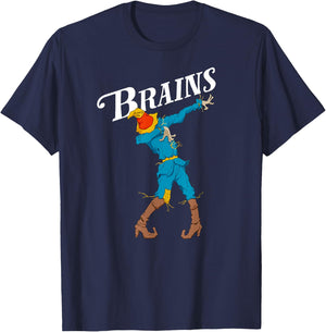 OZ Dabbing Scarecrow Brain Shirt Art-Classic Wizard Of Oz T-Shirt - T-Shirt | Navy