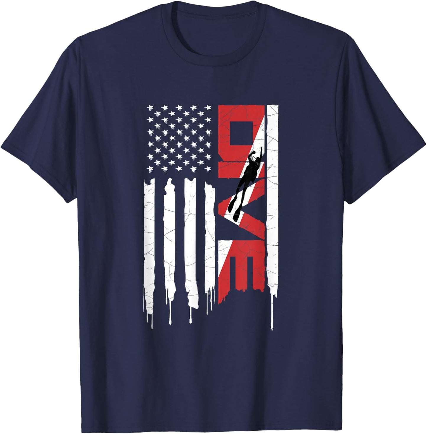 Scuba Diving -DIVE T-Shirt - T-Shirt | Navy