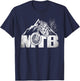 Mountain Bike T Shirt MTB Downhill Bicycle Gift T-Shirt - T-Shirt | Navy