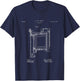 Elevator Patent - Unique T-Shirt - T-Shirt | Navy