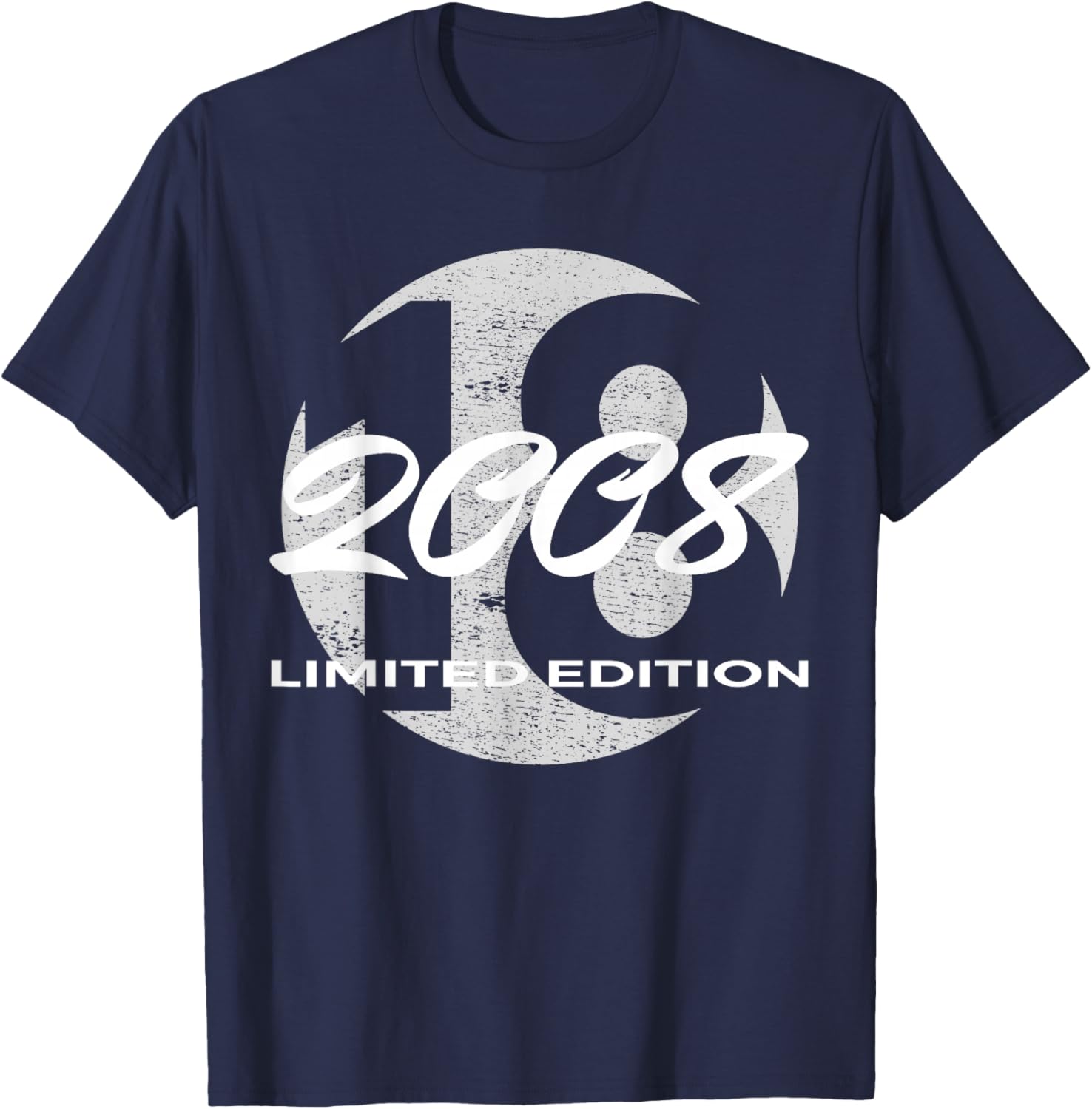 18th Birthday Girl boy 18 Years 2008 Funny Gift T-Shirt - T-Shirt | Navy