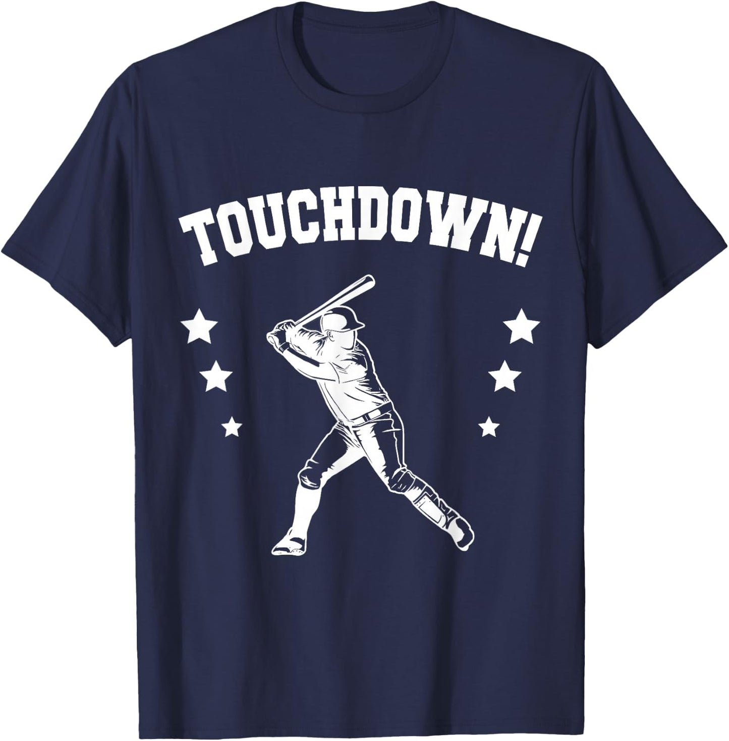 Touchdown Football Baseball Mix Wrong Sports T-Shirt - T-Shirt | Navy