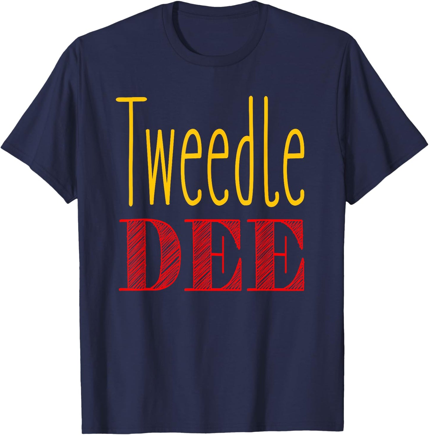 Tweedle Dee Halloween Costume T-Shirt - T-Shirt | Navy