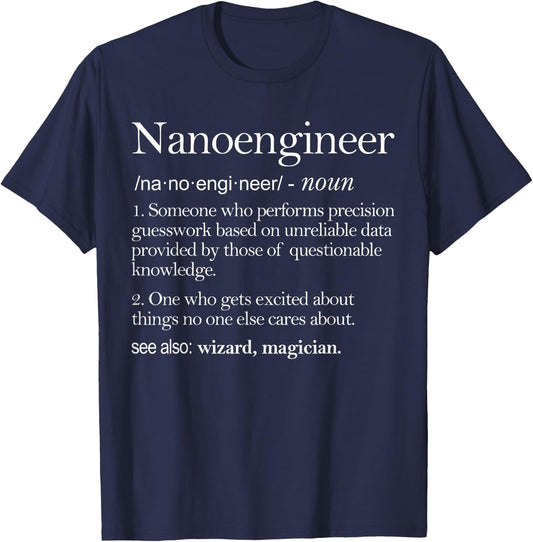 Nano Engineer Definition Apparel, Nano Engineering T-Shirt - T-Shirt | Navy