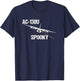 AC-130U Spooky Gunship Air Force Pilot- Funny Aviation T-Shirt - T-Shirt | Navy