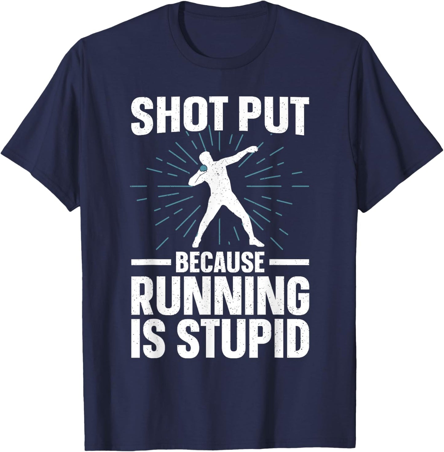 Shot Put Art Women Track And Field Coach Shot Put T-Shirt - T-Shirt | Navy