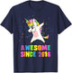 Awesome Since 2016 Unicorn T-Shirt - T-Shirt | Navy