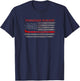 Tennessee Walker Horse With American Flag T-Shirt - T-Shirt | Navy