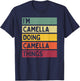 I'm Camella Doing Camella Things Funny Personalized Quote T-Shirt - T-Shirt | Navy