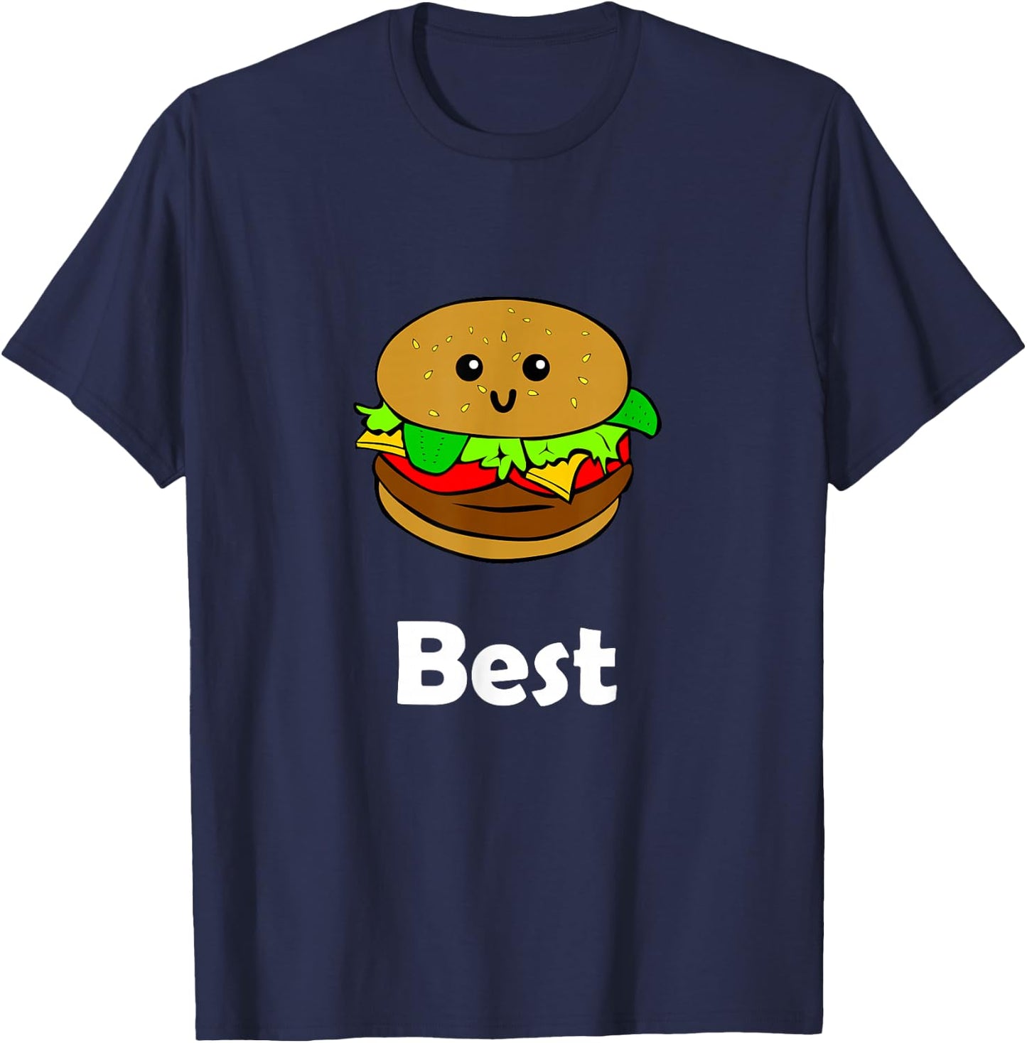 Best Friends Ever Hamburger French Fries Soda T Shirts T-Shirt - T-Shirt | Navy