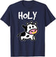 Holy Cow - Funny Farmer cow for adults kids boys and girls T-Shirt - T-Shirt | Navy