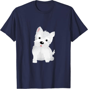Westie West Highland Terrier Mama Dogs Gift T-Shirt - T-Shirt | Navy