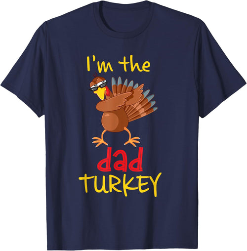 Funny Dad Turkey Matching Family Group Thanksgiving Party