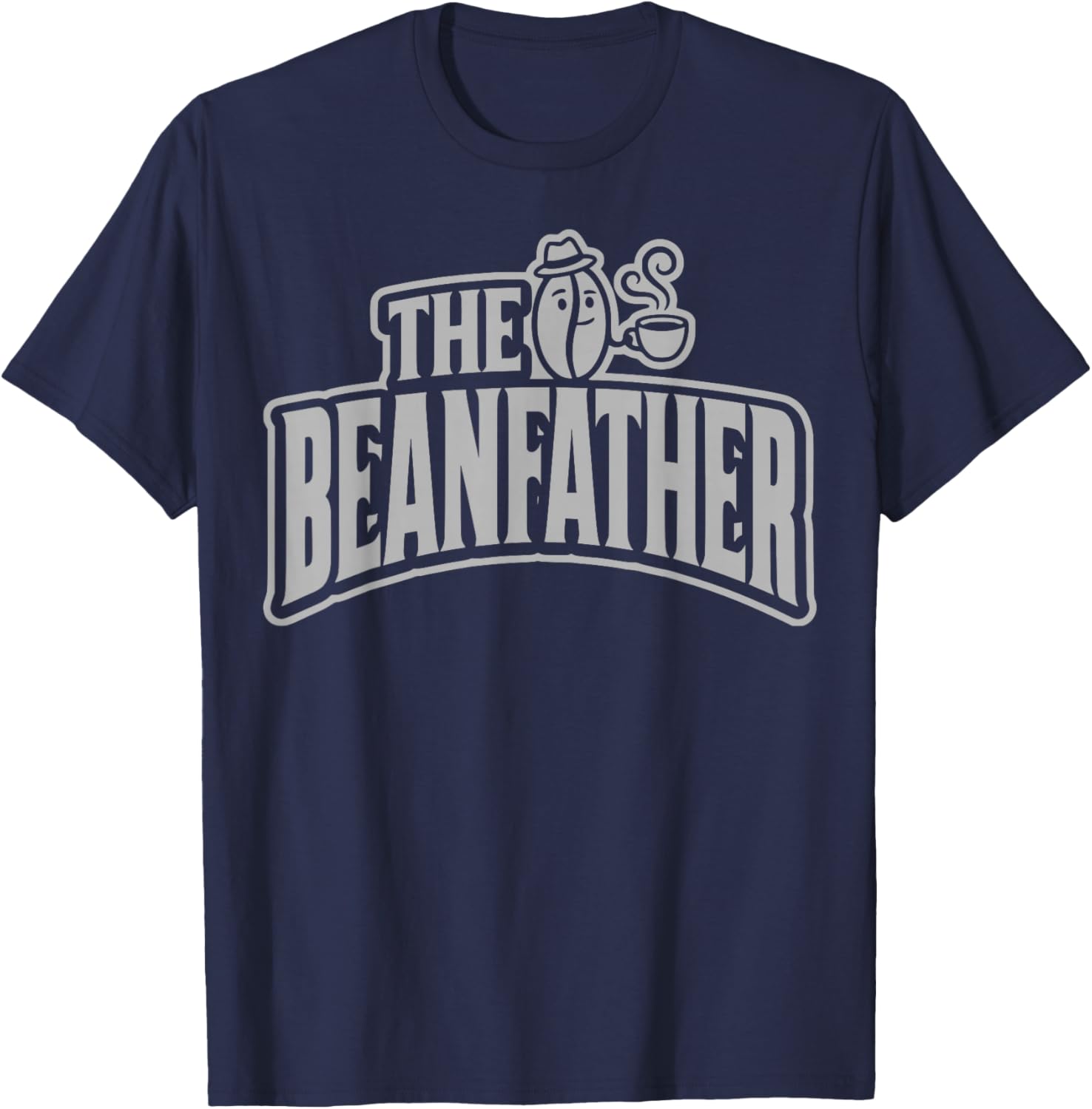The Bean Father Coffee Brewing Humor T-Shirt - T-Shirt | Navy