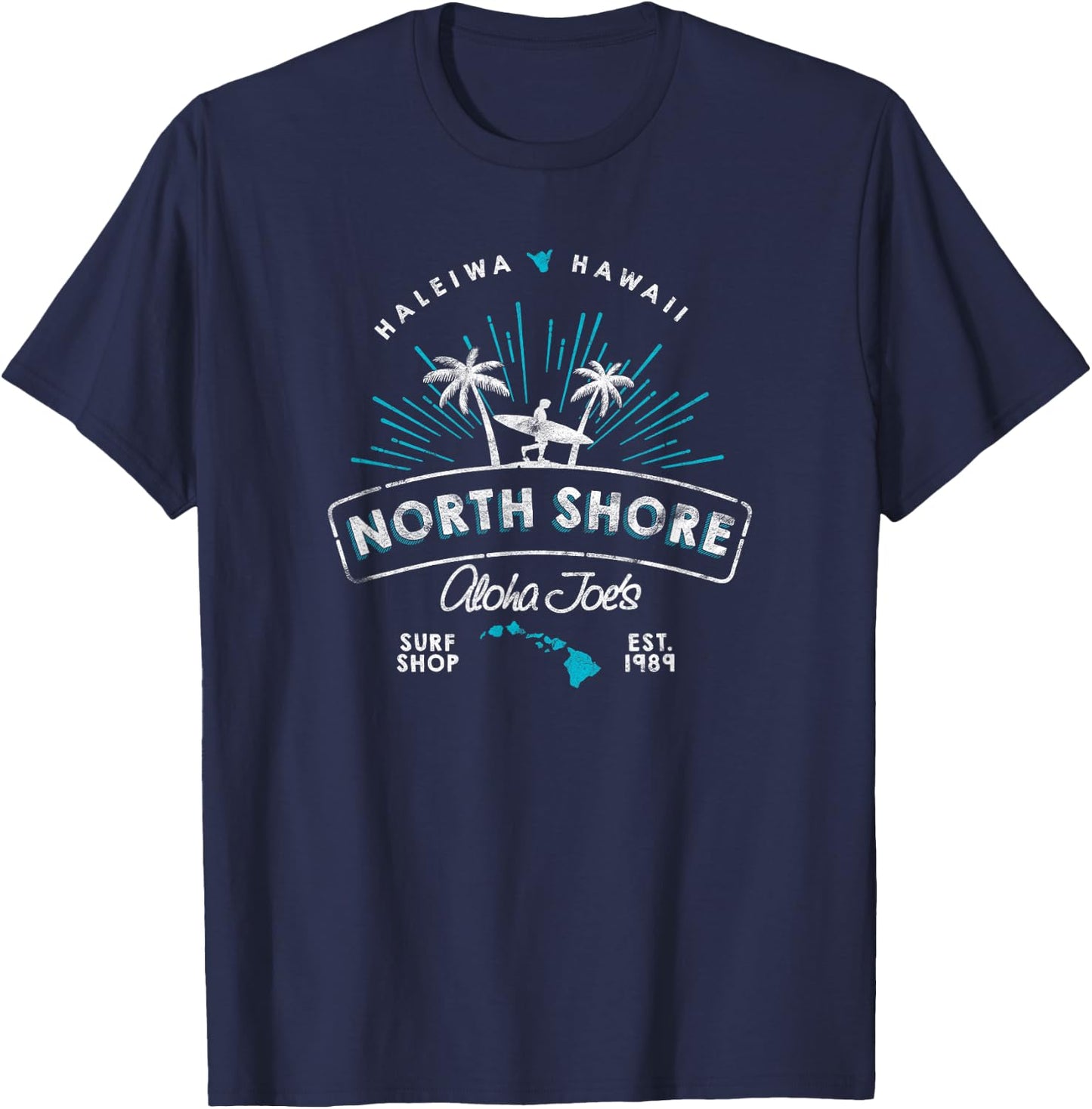 Hawaii North Shore Haleiwa Surf Shop T-Shirt - T-Shirt | Navy