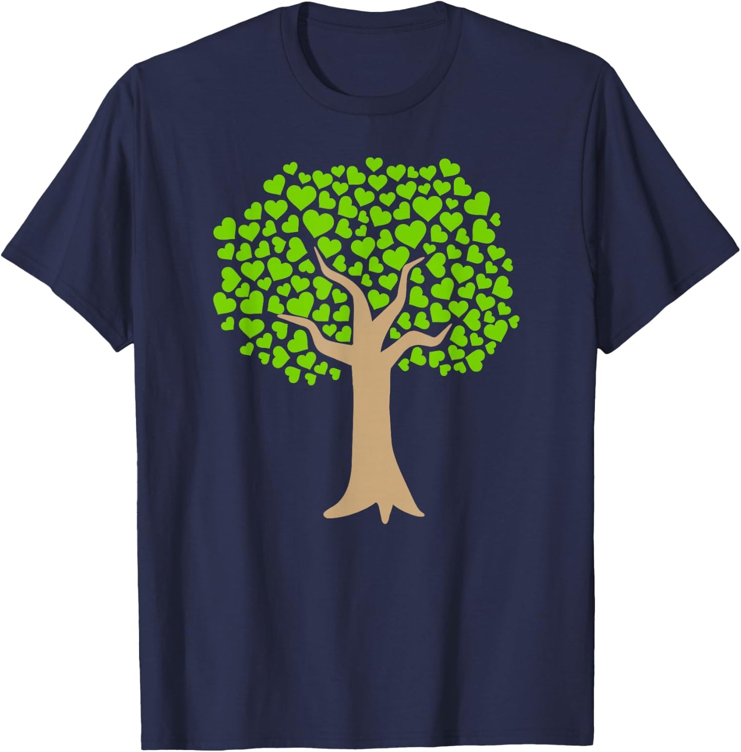 Green Tree T-Shirt - T-Shirt | Navy