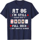 Funny 86th Birthday Gift 86 Year Old Cards T-Shirt - T-Shirt | Navy