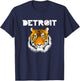 Distressed Tiger Mascot Cool Detroit Tiger Design T-Shirt - T-Shirt | Navy