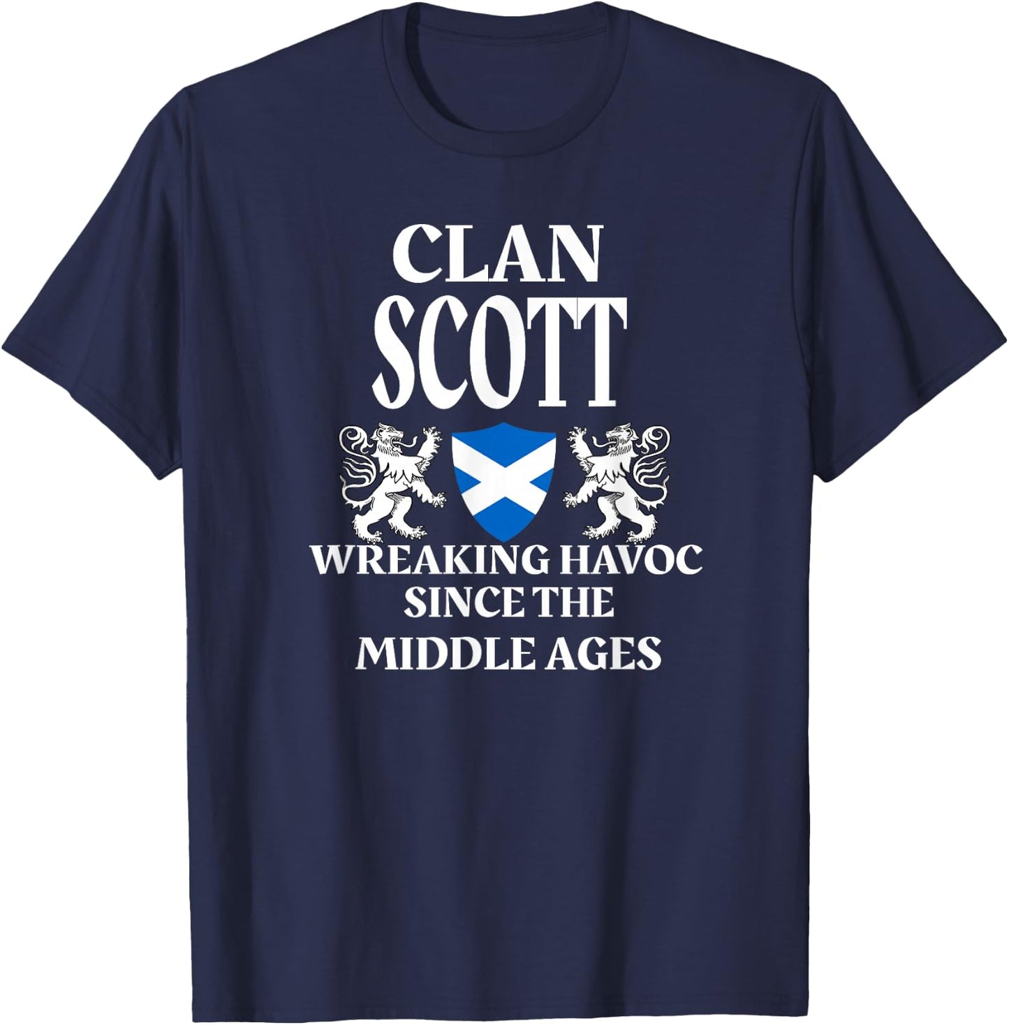 Scott Scottish Family Clan Scotland Name T-Shirt - T-Shirt | Navy