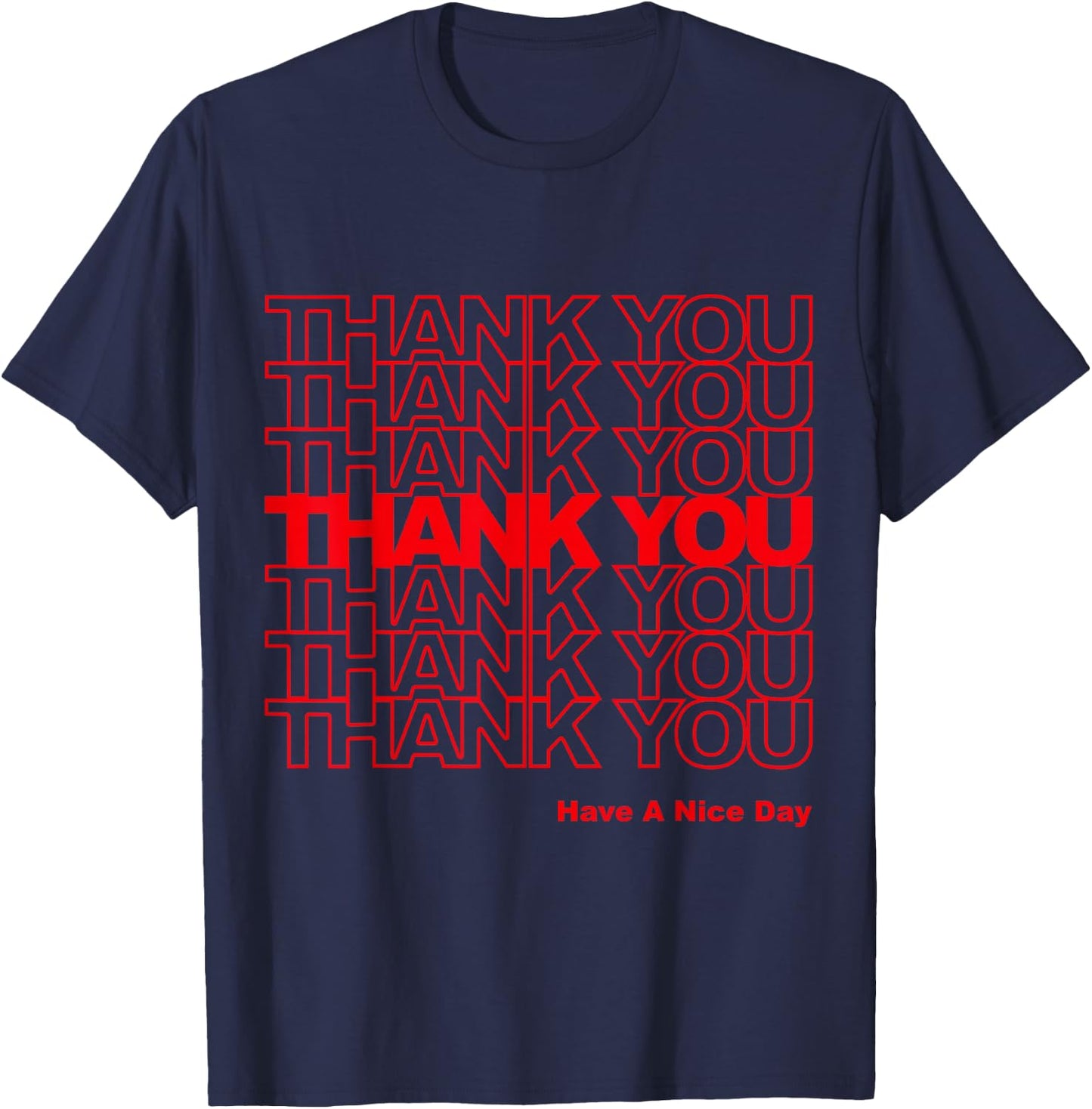Thank You Bag T-Shirt - T-Shirt | Navy