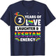 2 Years Lesbian Wedding Anniversary Lesbian Couple Matching T-Shirt - T-Shirt | Navy