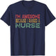 Raised a Nurse Funny Proud Parent Vintage T-Shirt - T-Shirt | Navy