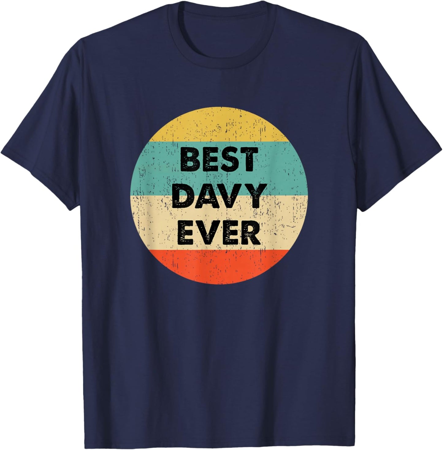 Davy Name T-Shirt - T-Shirt | Navy