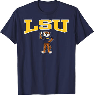 LSU Tigers Mike Purple Officially Licensed T-Shirt - T-Shirt | Navy