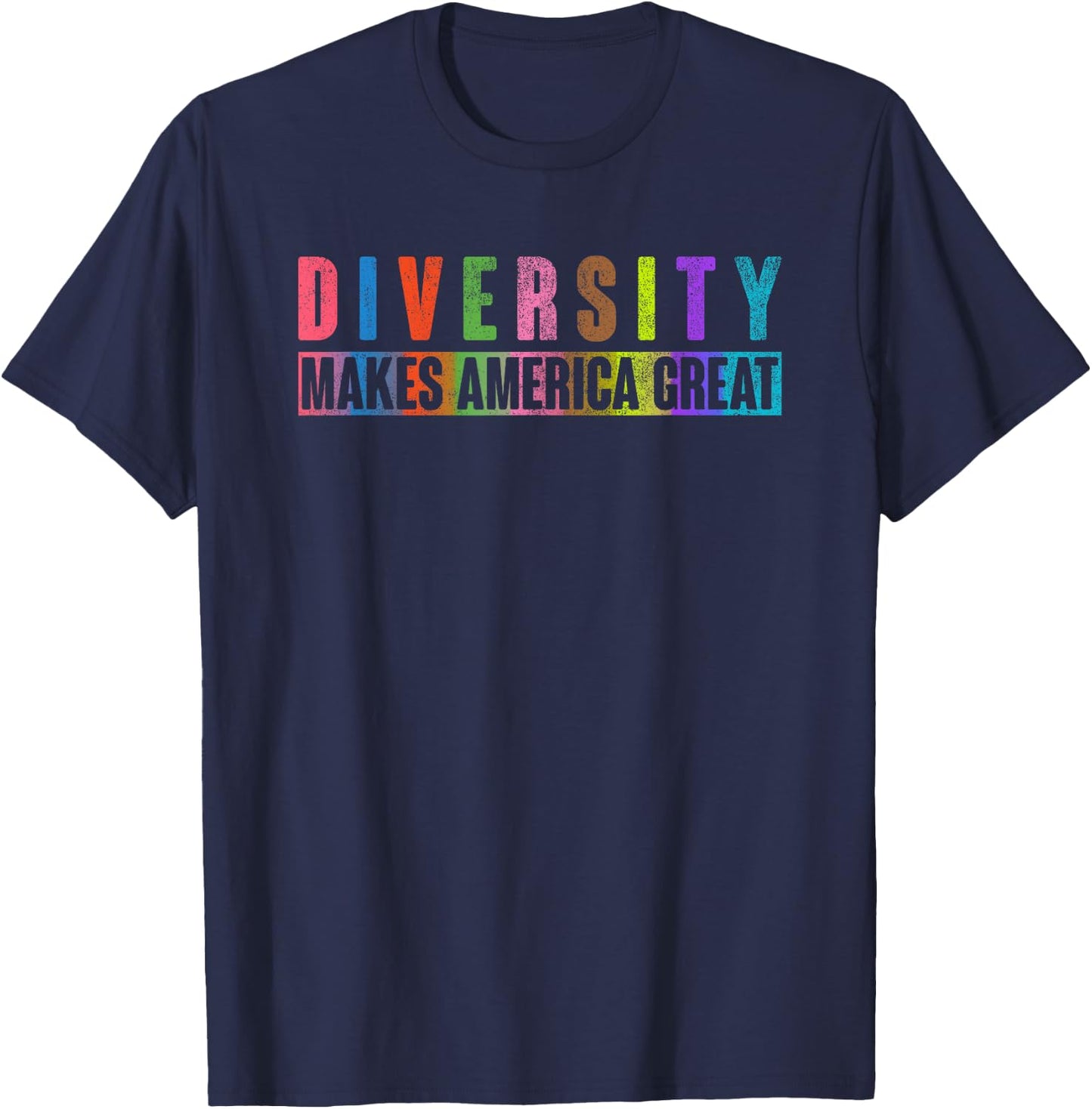 Diversity Makes America Great T-Shirt - T-Shirt | Navy