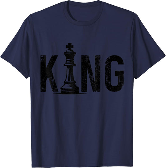 Chess Player King T-Shirt - T-Shirt | Navy