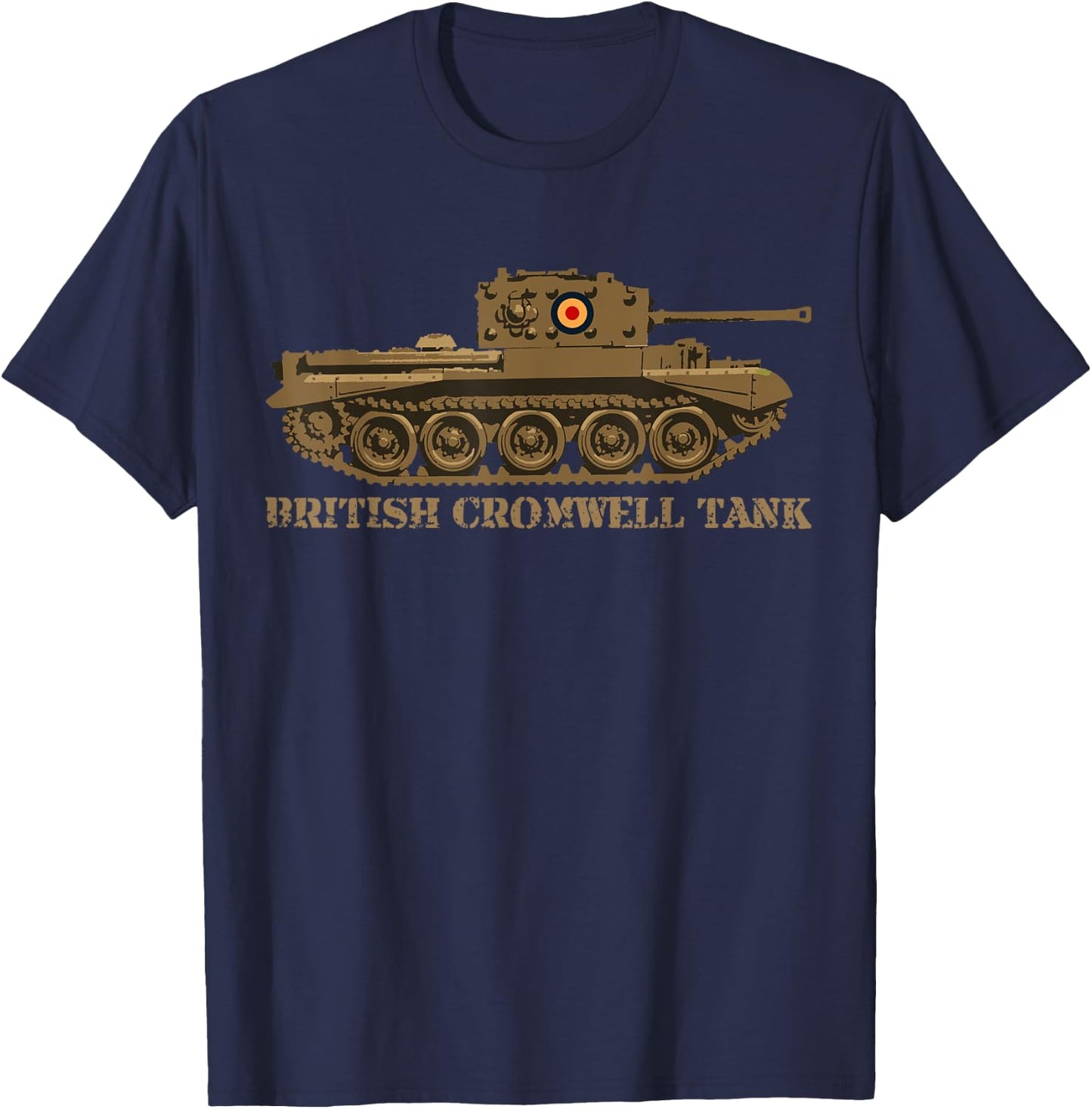 British Cromwell WW2 Tank Gift T-Shirt - T-Shirt | Navy
