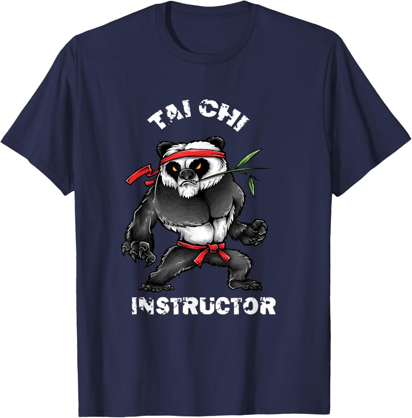 Tai Chi Instructor Shirt Apparel Fighting Panda T Shirt T-Shirt - T-Shirt | Navy