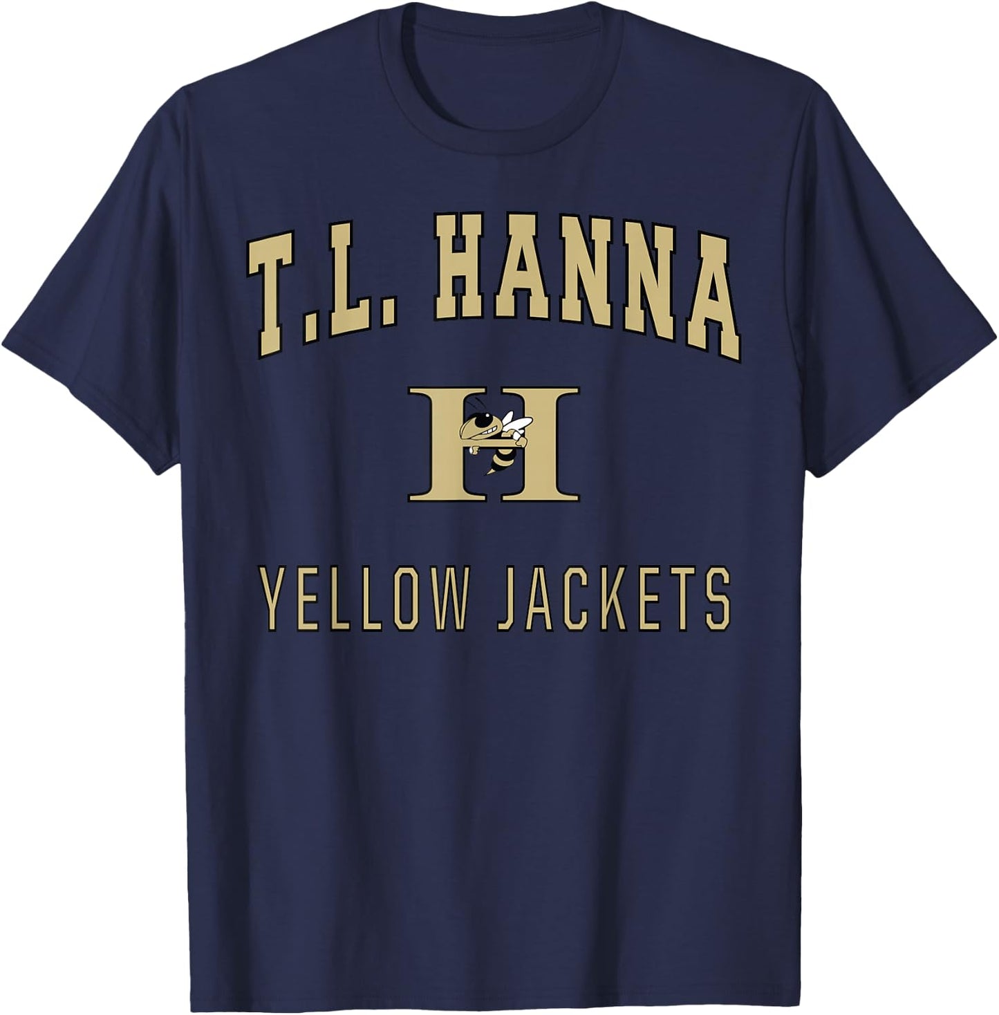 T.L. Hanna High School Yellow Jackets T-Shirt - T-Shirt | Navy