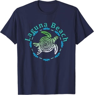 Laguna Beach Vintage Tribal Turtle T-Shirt - T-Shirt | Navy