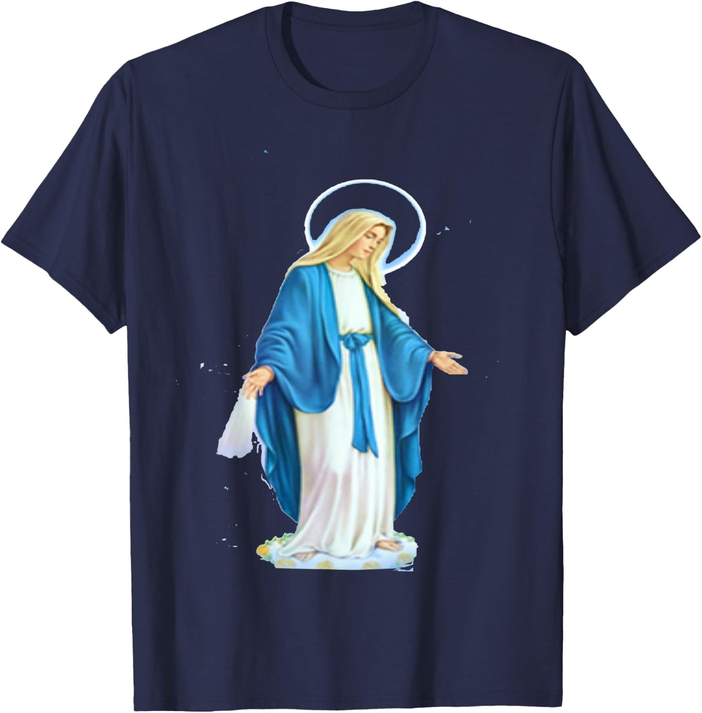 Feast of the Virgin Mary _ Mother of Jesus T-Shirt - T-Shirt | Navy