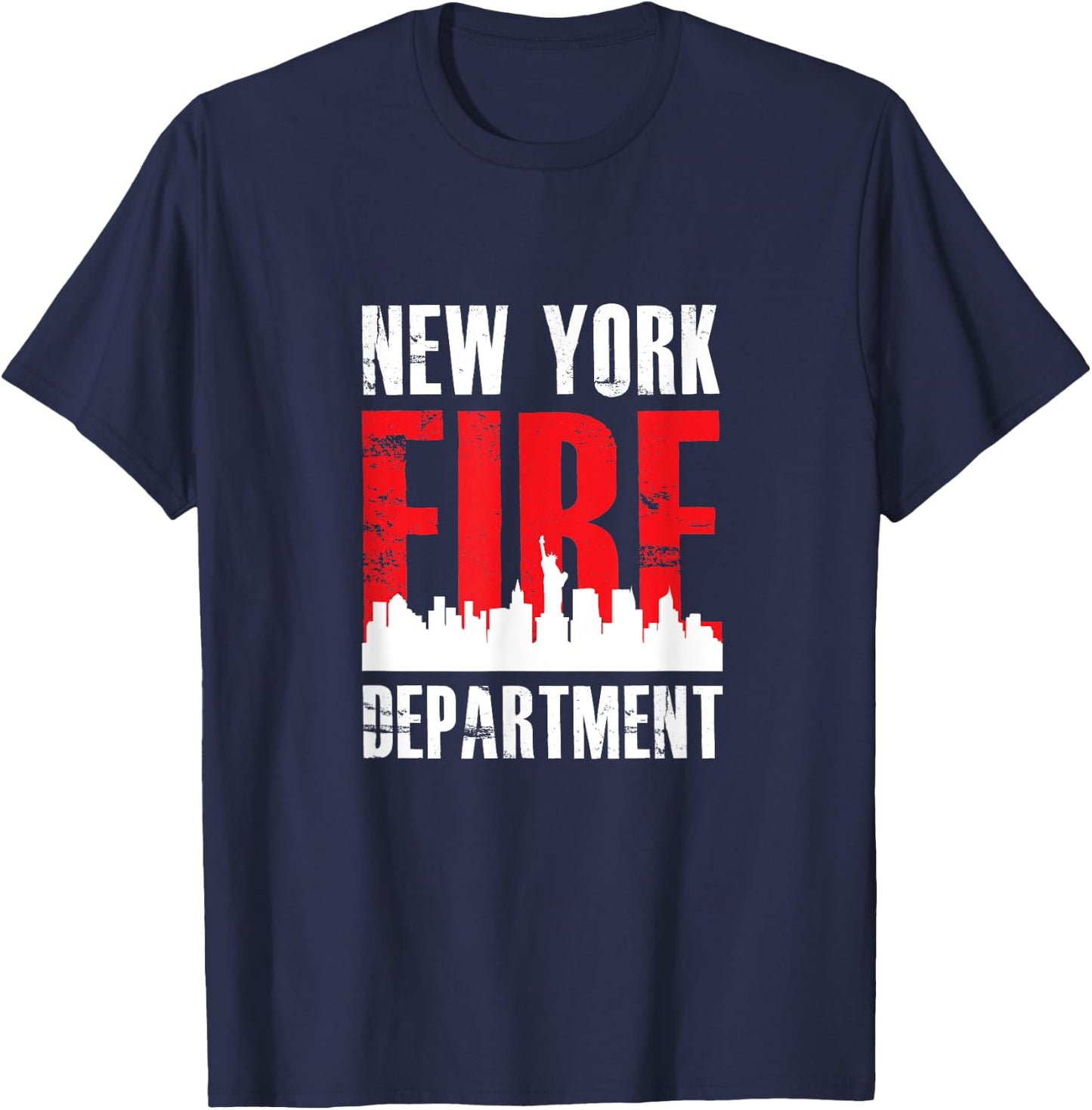 Cool Firefighter Shirts Gift Firefighter: NYFD New York T-Shirt - T-Shirt | Navy