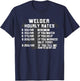 Welder Hourly Rate Funny Welding Worker Men Women Gift T-Shirt - T-Shirt | Navy