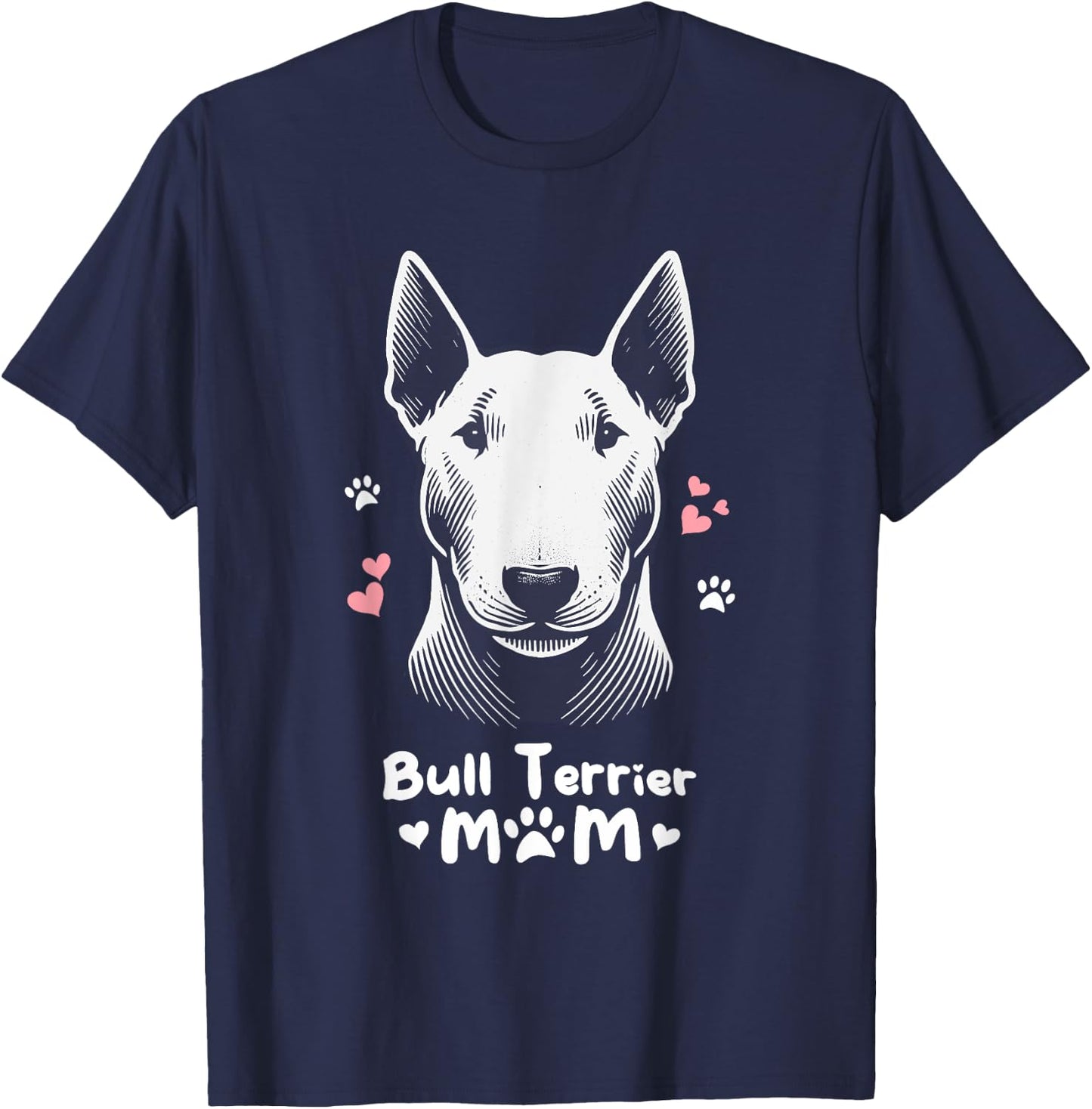 Bull Terrier Mom T-Shirt - T-Shirt | Navy