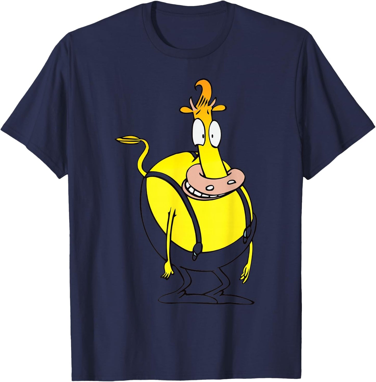 Nickelodeon Rocko's Modern Life Character Heffer Wolfe T-Shirt - T-Shirt | Navy
