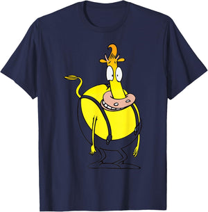 Nickelodeon Rocko's Modern Life Character Heffer Wolfe T-Shirt - T-Shirt | Navy