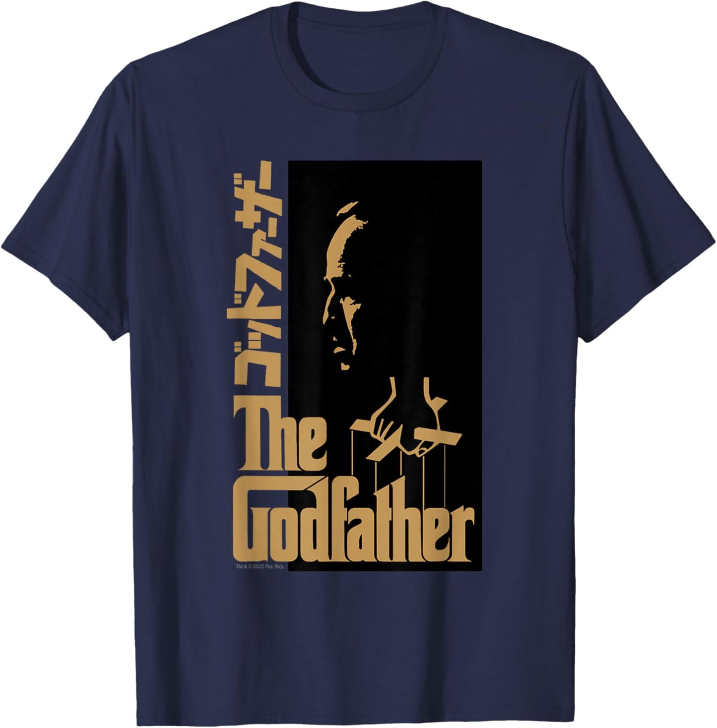 Official The Godfather - The Don's Shadow T-Shirt - T-Shirt | Navy
