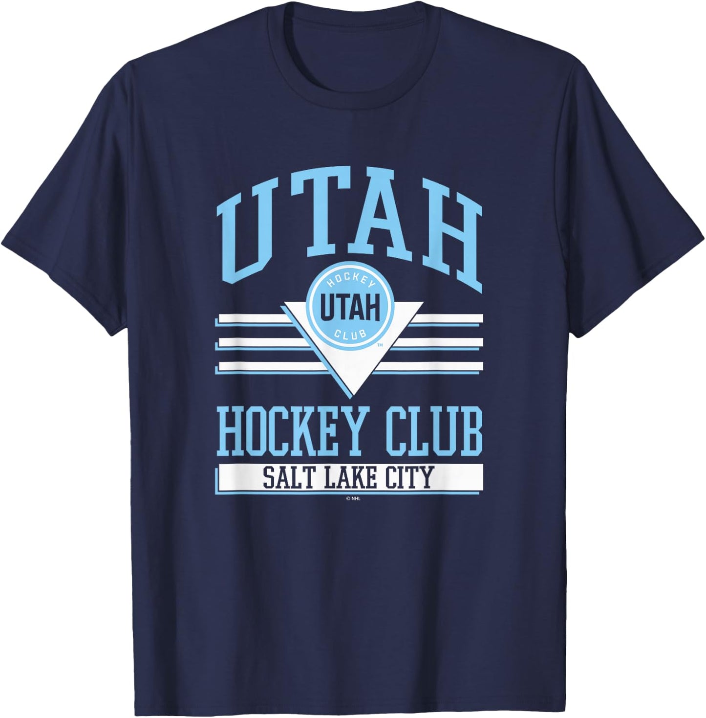 Elite Authentics Adult Black X-Small NHL Utah Hockey Club T-Shirt - T-Shirt | Navy