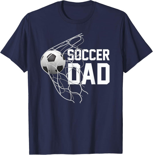 Soccer DAD | Football | Futbol | Parents | Goal | Gift T-Shirt - T-Shirt | Navy