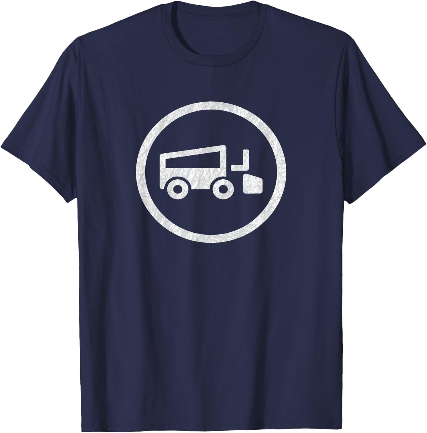 Beer League Hockey Ice Scraper Logo Men Women T-Shirt - T-Shirt | Navy