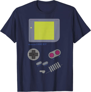 Nintendo Game Boy Screen Buttons Retro Graphic T-Shirt - T-Shirt | Navy